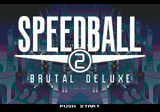Speedball 2 title screen for Sega Mega Drive